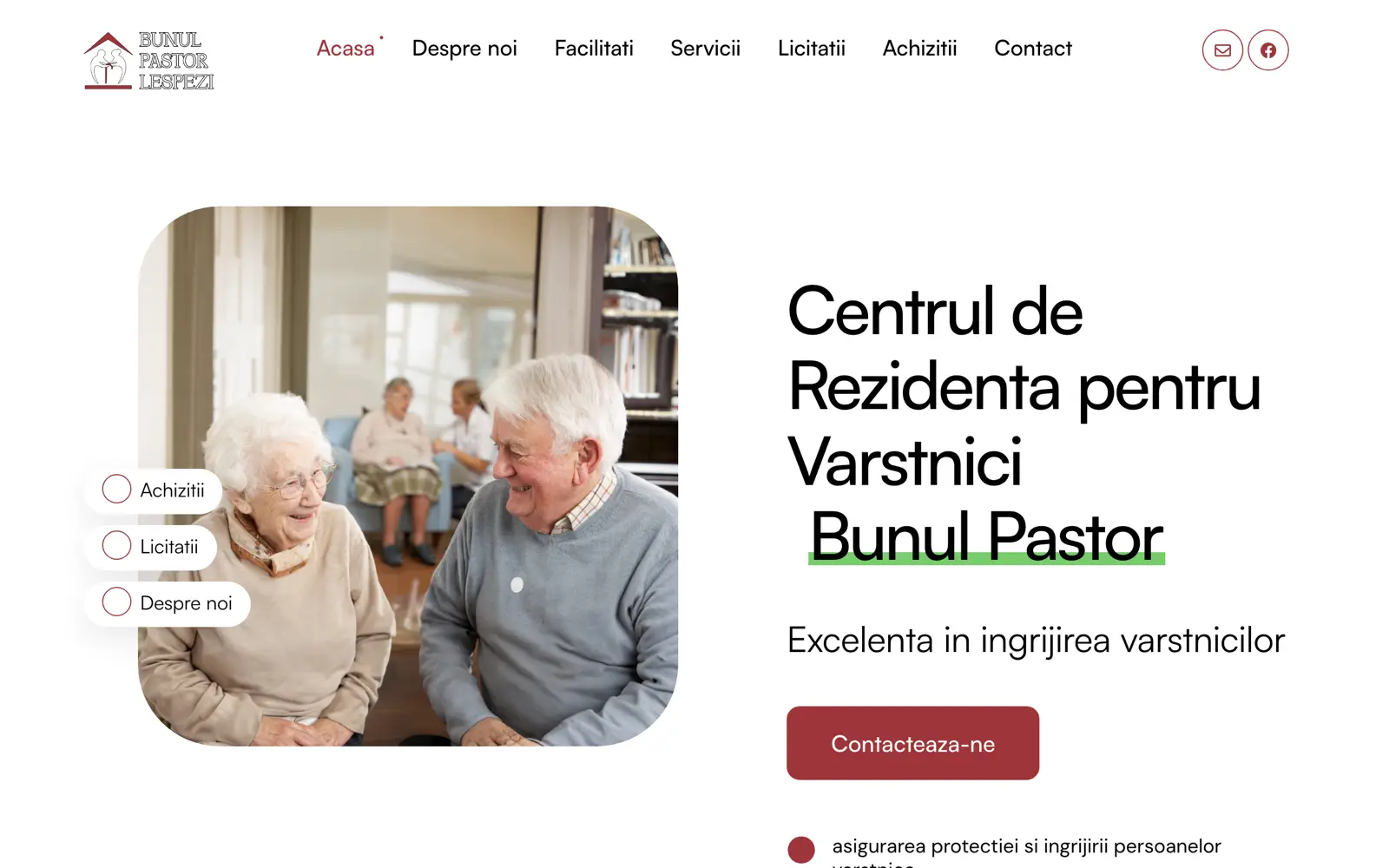 Site-ul Bunul Pastor Lespezi, realizat de bylum