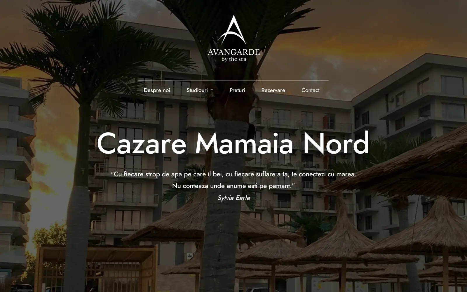 Site-ul Mamaia Nord Cazare, realizat de bylum