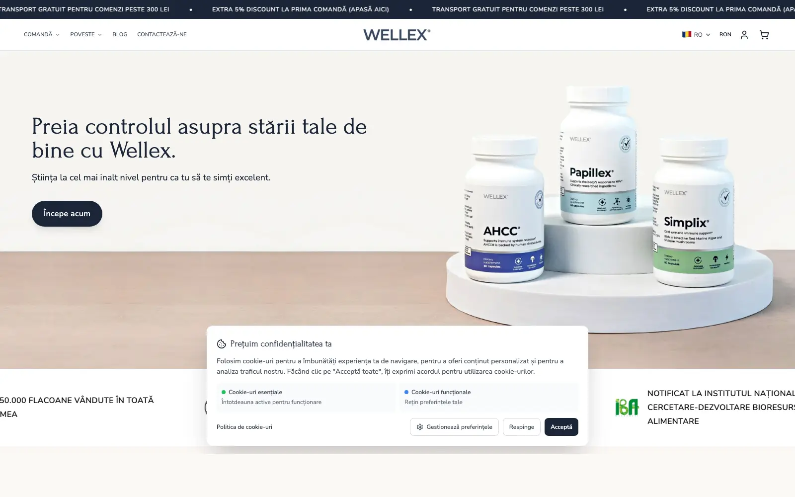 Wellex website