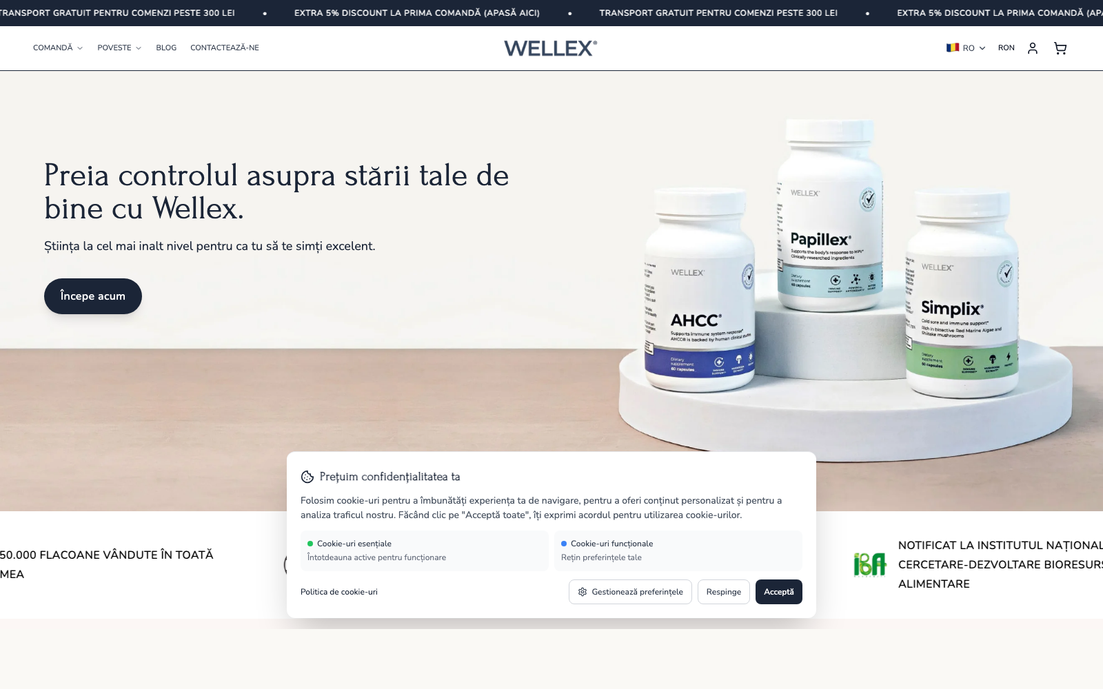 Wellex website